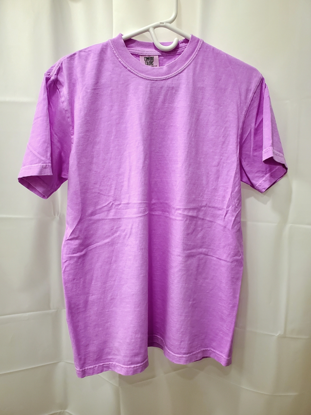 Bright Pink 100% Cotton Plain Short Sleeve Tee